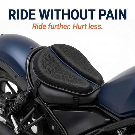 Sentia Motorista | Cojín de Gel para Conductor de Moto · Viajes Largos Sin Dolor - imagen 1