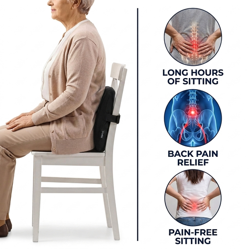 Sentia Lumbar | Soporte de Gel para Espalda Baja · Oficina, Coche y Silla de Ruedas - imagen 2