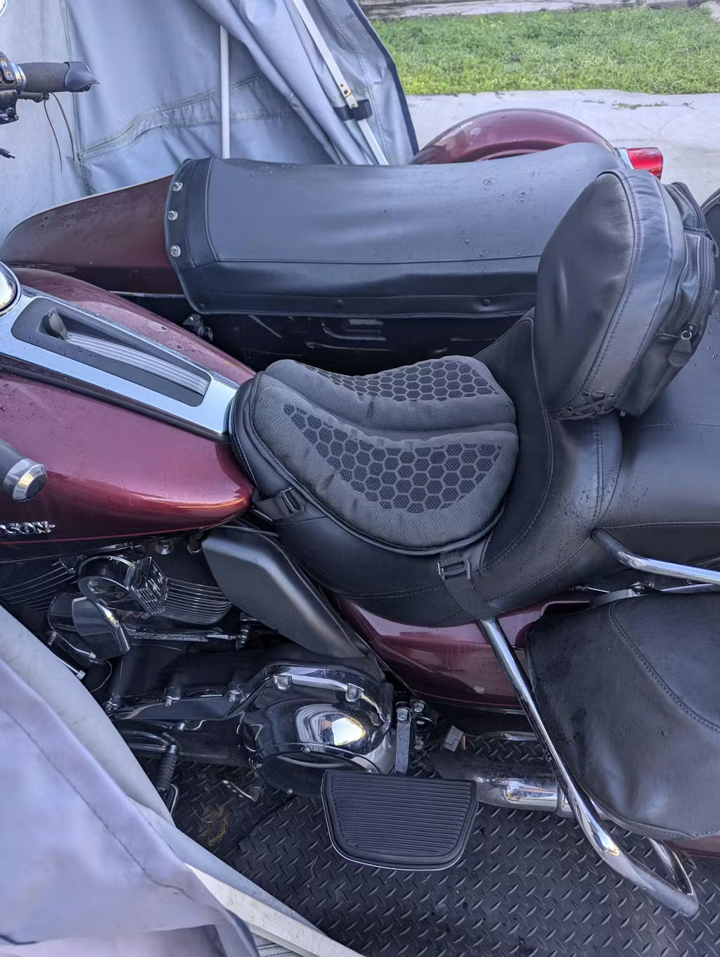 Sentia Pasajero | Cojín de Gel para Acompañante de Moto · Confort en Cada Viaje - imagen 3