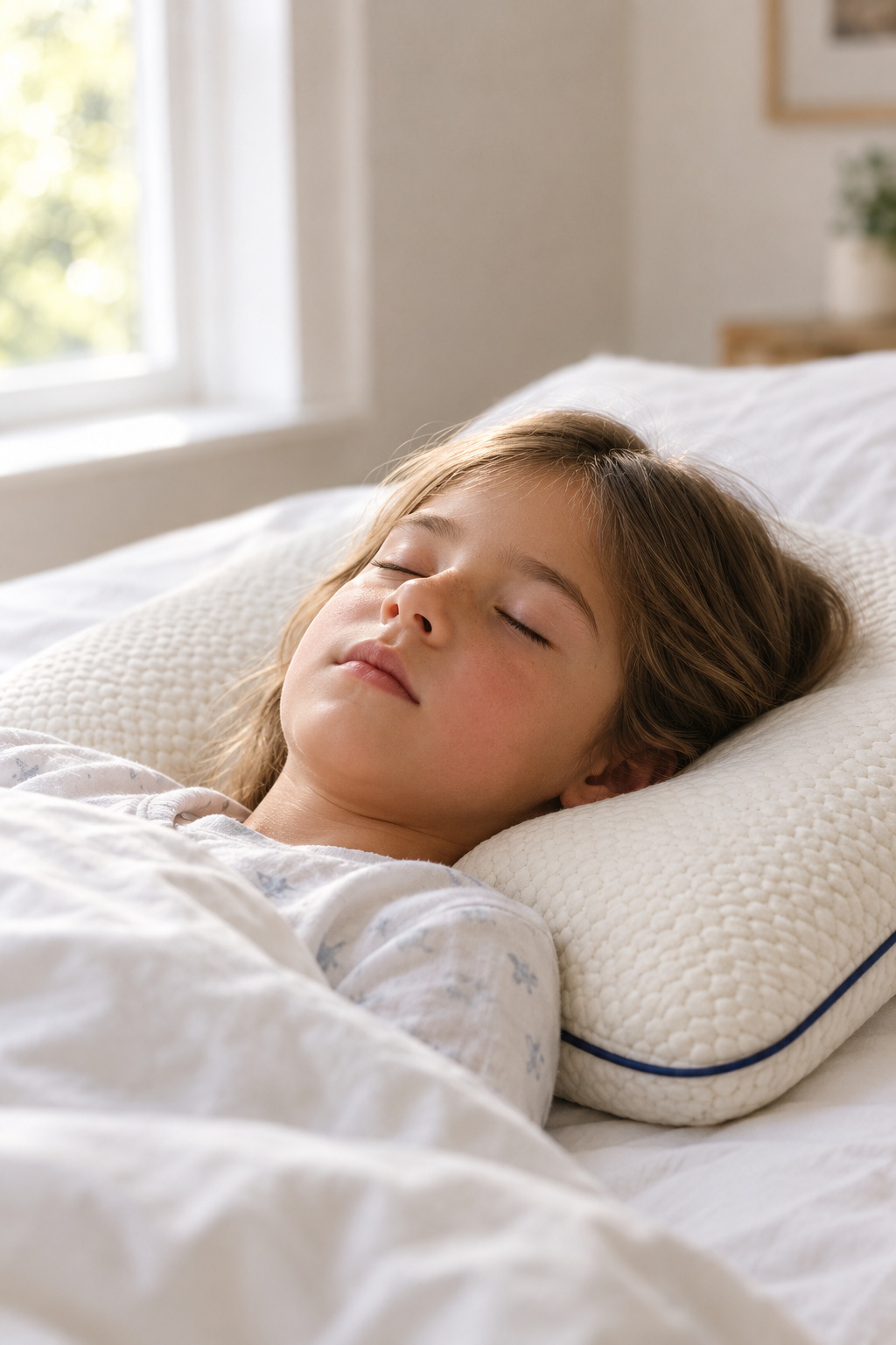 Nene durmiendo sobre la almohada Sentia Kids