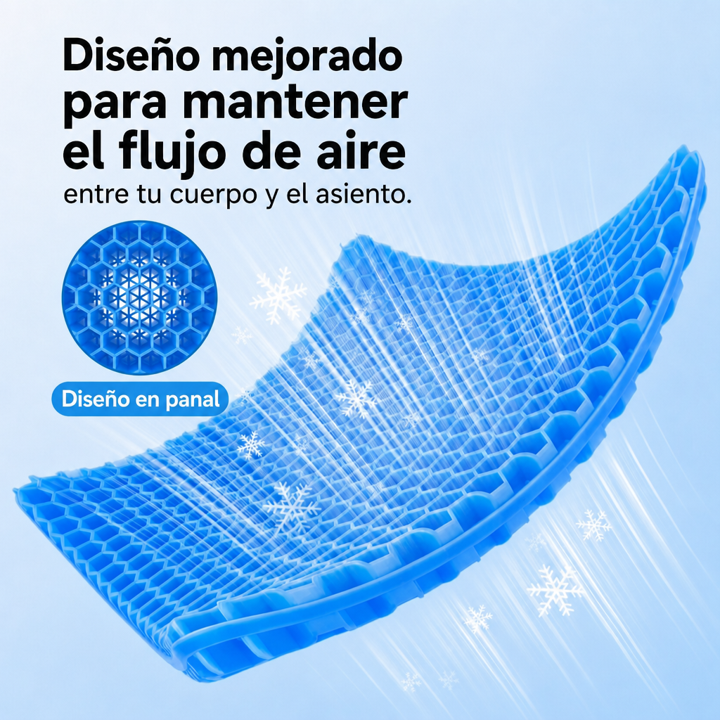 Sentia Zero | Cojín de Gel para Coxis y Ciática