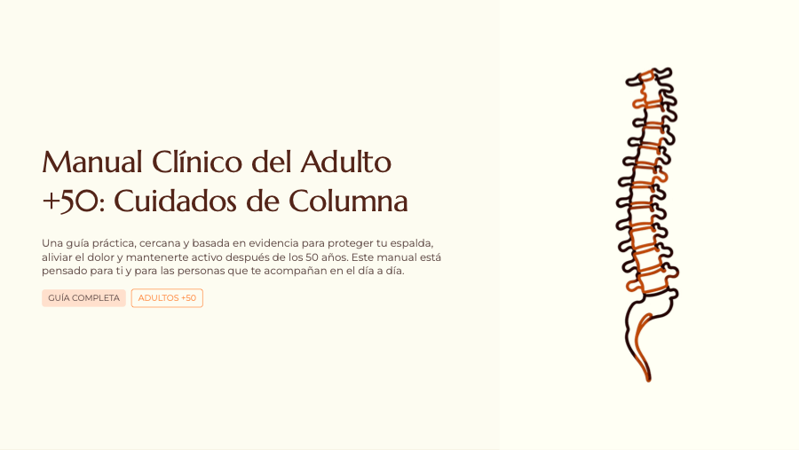 Manual Clínico del Adulto +50: Cuidados de Columna
