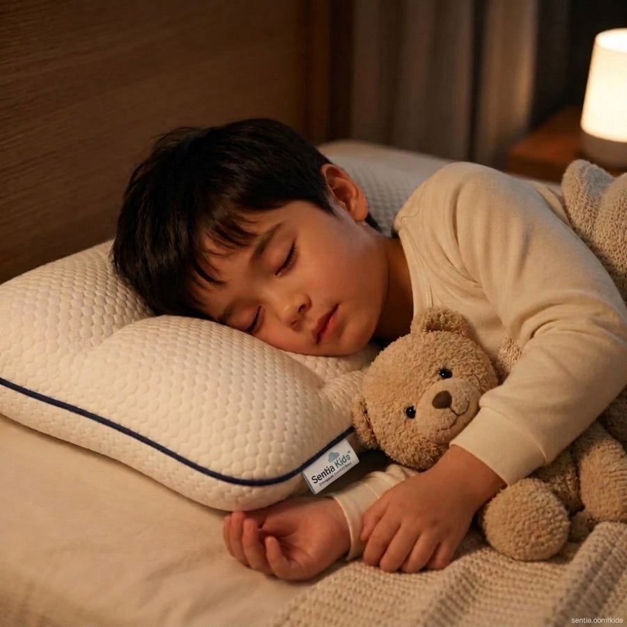 Niño durmiendo sobre Sentia Kids™