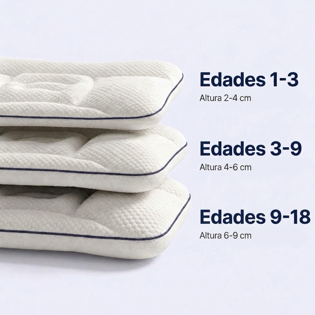Tabla de tallas Sentia Kids™ por edad: 1-3, 3-9, 9-18 años